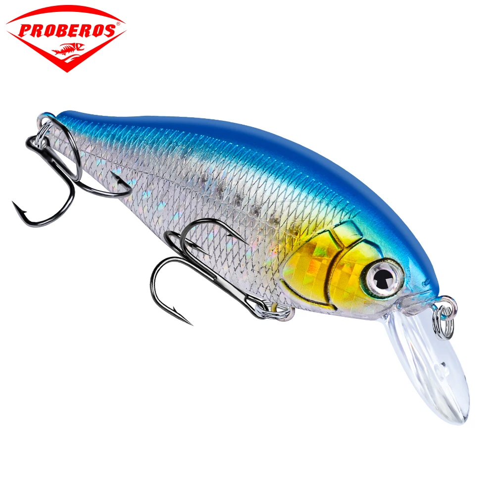 

1 pc PROBEROS Crankbait 10 color Fishing Bait Hard Fishing Lure 0.47oz-13.2g/7.5cm-2.95" 6# Hooks Fishing Tackle 2018 Top Sale