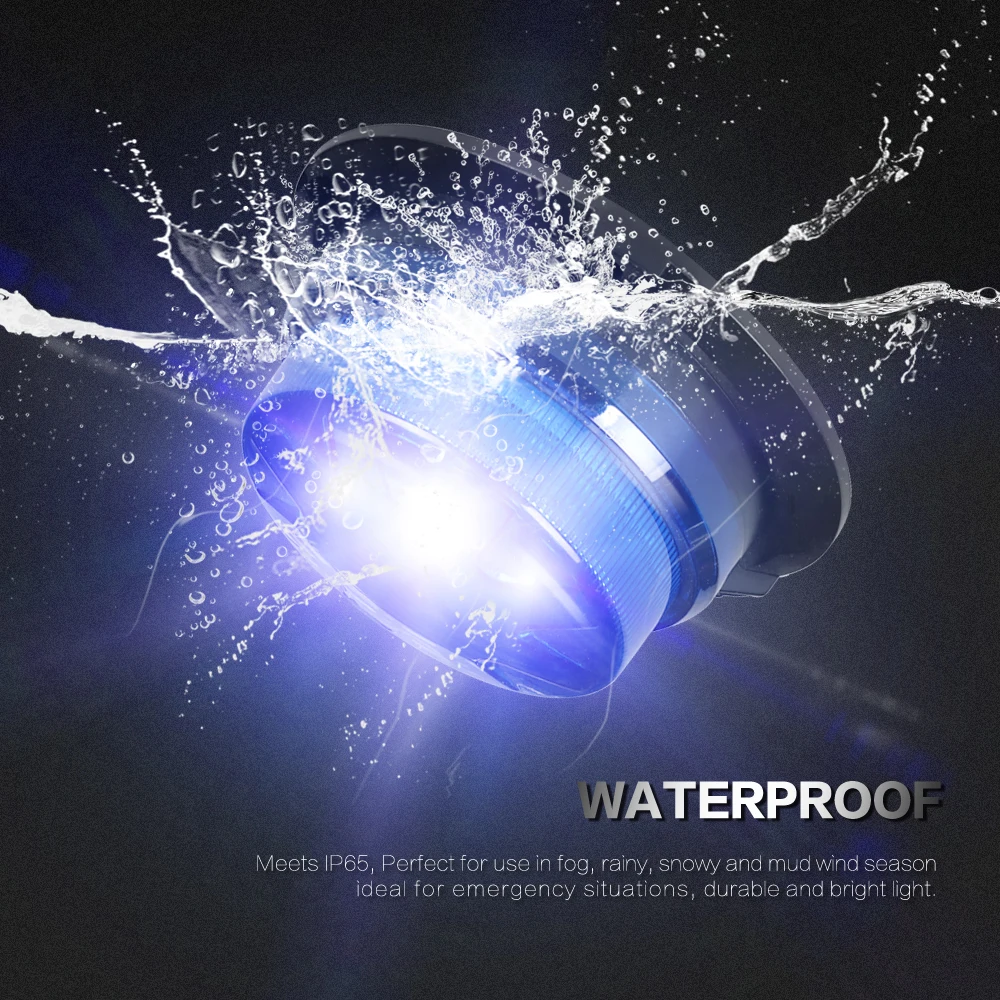 Светодиодный вращающийся мигающий стробоскосветильник синий