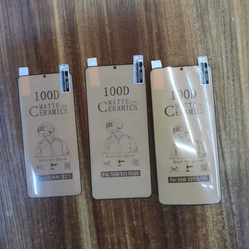 50pcs For Samsung S23 S22 ultra S21 Plus Note 20 Ultra S10 S9 S8 S20 Ultra Note 10 Pro 3D Curved Ceramic film Screen Protector