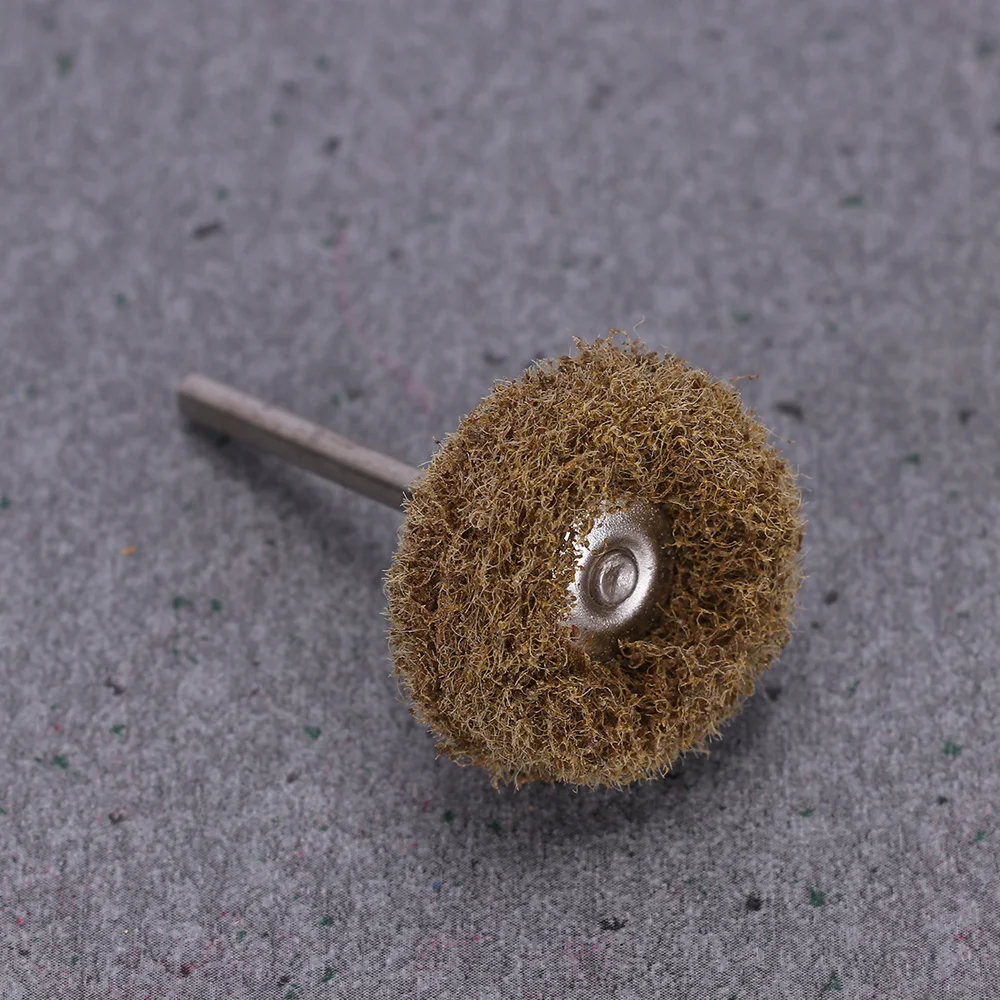 

50PCS Scouring Pad Sanding Head Double Layer Polishing Head Sander Abrasive Pad Polisher for Home Shop (Yellow)