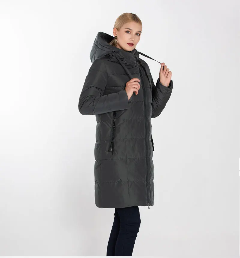 MODERN NEW SAGA Winter Long Coat Women Hooded Warm Long Jacket Women Winter Parka Ladies Coats Overcoat Woman Winter Coat
