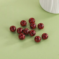 xuqian top seller 100pcs diy leopard round wooden loose beads with 10mm for necklace jewelry making b0316