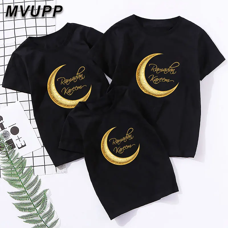 Летняя футболка для всей семьи Одежда мамы и меня Футболки с коротким рукавом