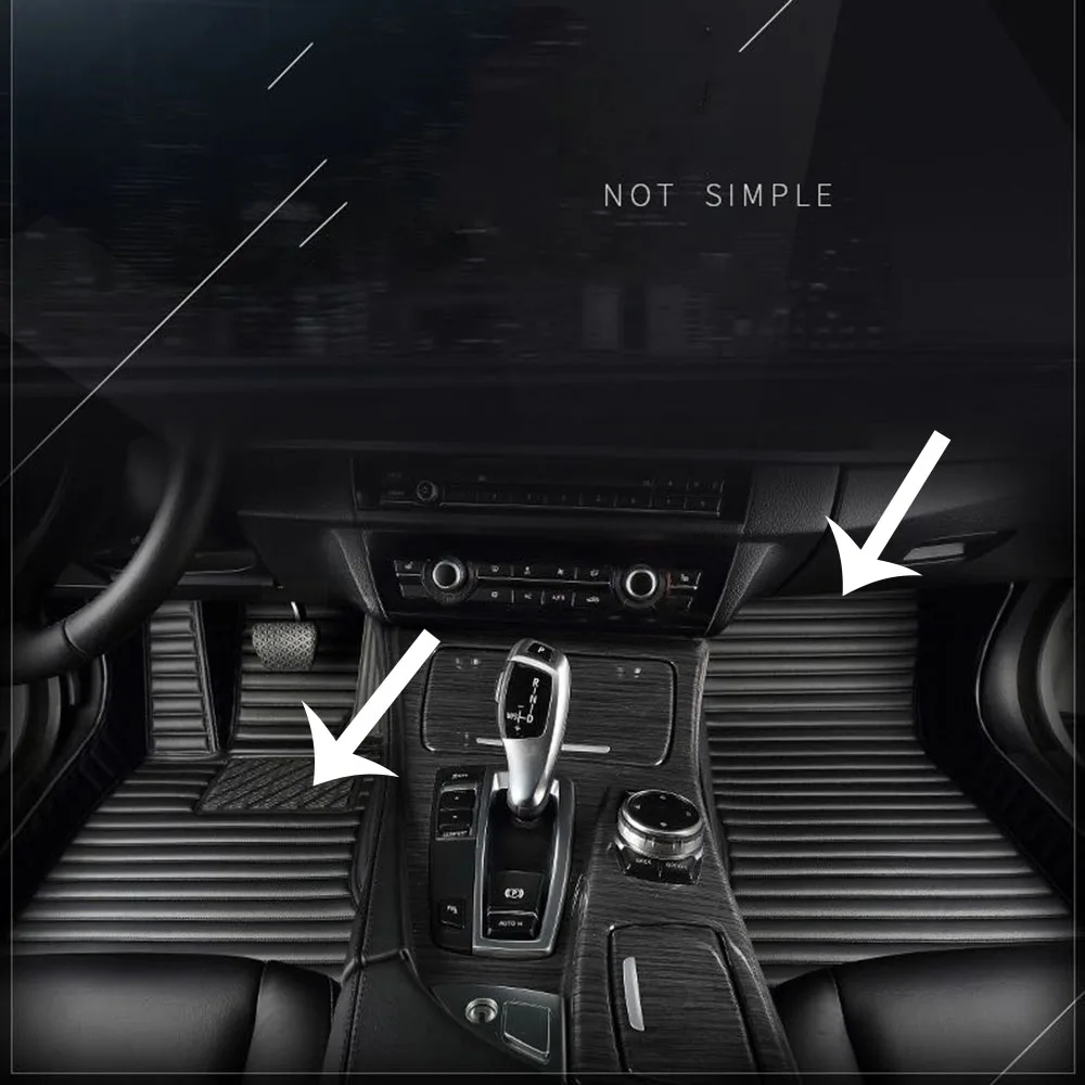 

Автомобильный всесезонный напольный коврик для Tesla Model 3 2017-2019 с проволочной петлей, стильные Нескользящие всесезонные коврики, двухслойные