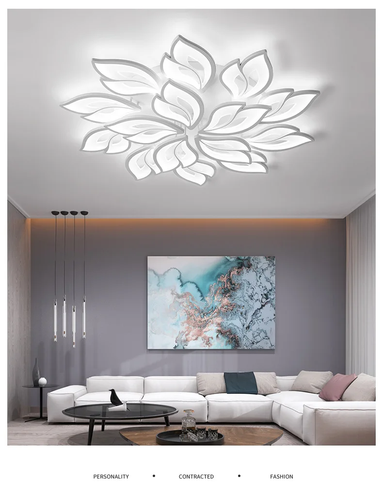 

Modern Led Chandelier Ring Living Room Dining Room Bedroom Led Lamp Storage Function Led Ceiling Chandelier Lighting Fixture