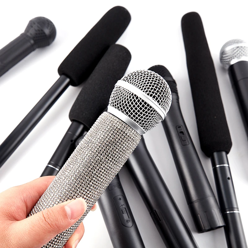 

1Pc Dummy Microphone Educational Toys Simulation Mic Model Shell Performance Props Children Toys Microphone Model