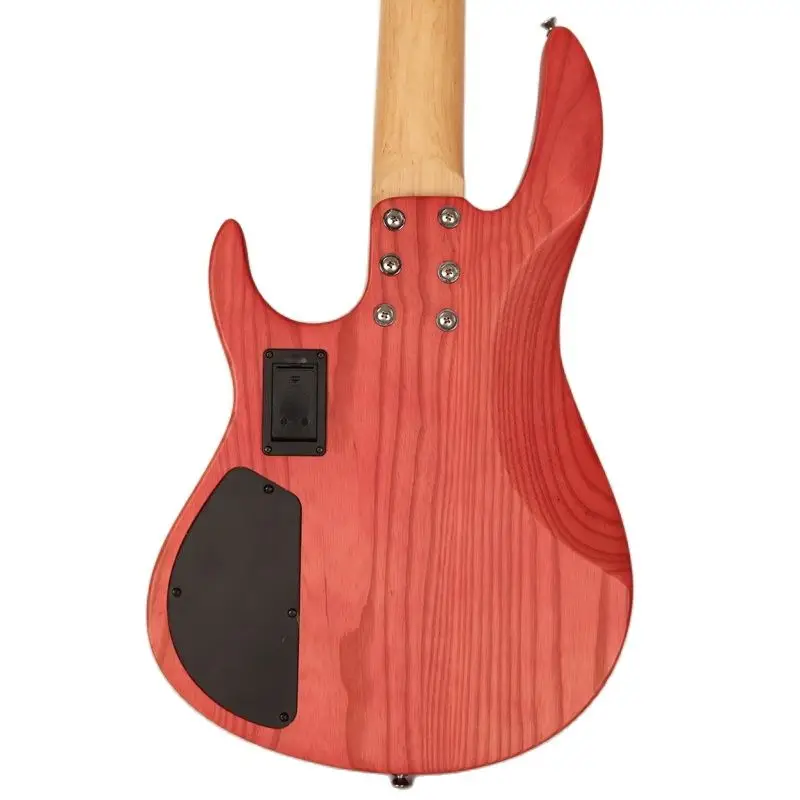 4 string aktive bass gitarre 43 zoll solide ashwood körper kanada ahorn hals elektrische bass gitarre gute lack aktive gitarre free global shippi