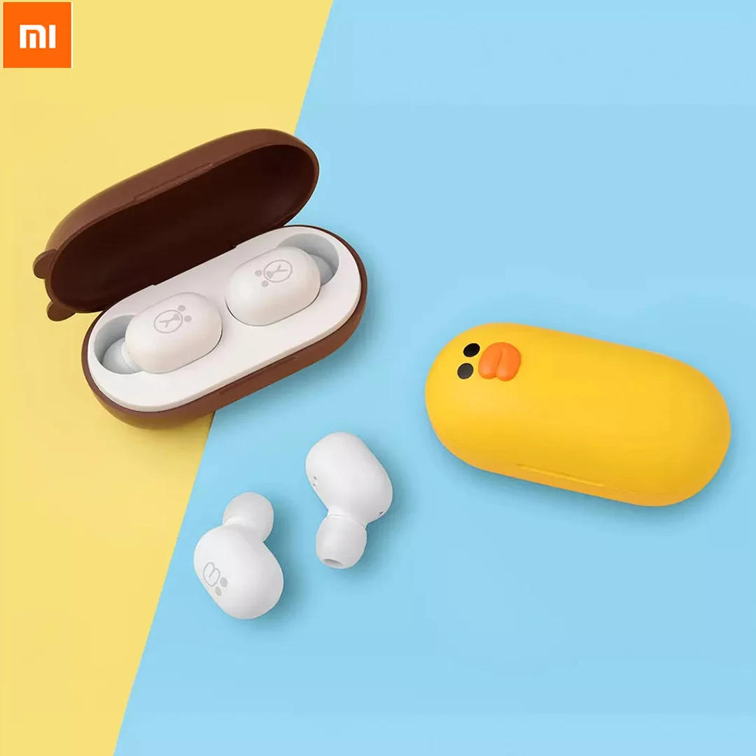 Xiaomi наушники вкладыши TWS Bluetooth гарнитура линия друзья беспроводной 5 0 Наушники Hi Fi