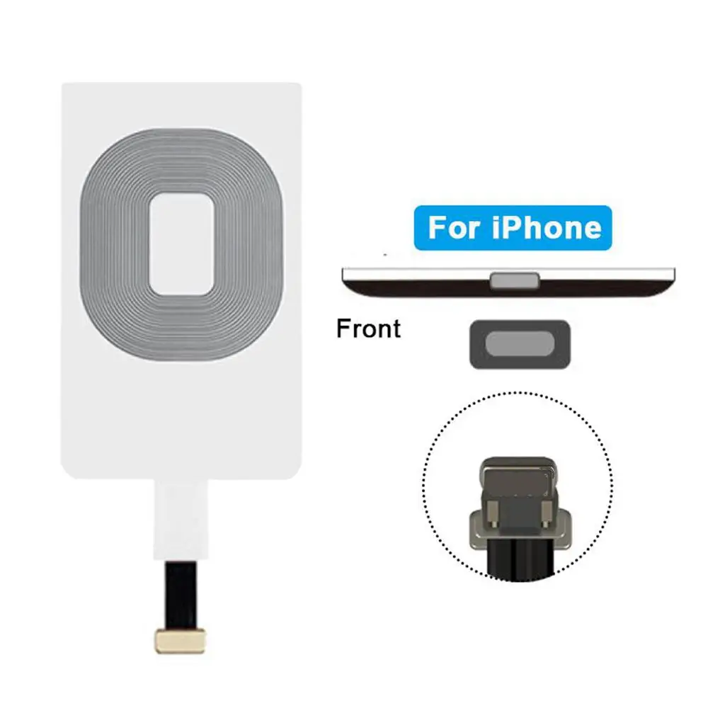 Беспроводное зарядное устройство FLOVEME Qi приемник Micro USB Type C для iPhone 5 Вт
