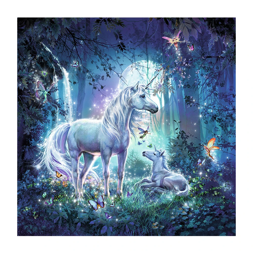 

5D Full Square Drill Diamond Painting Animal Picture of Rhinestones Diamond Embroidery Unicorn Series Handicraft Needlework
