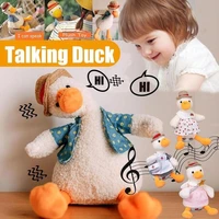 new talking duck electric plush toy cute speak talking sound record plush animals duck stuffed toy for children gifts baby toys