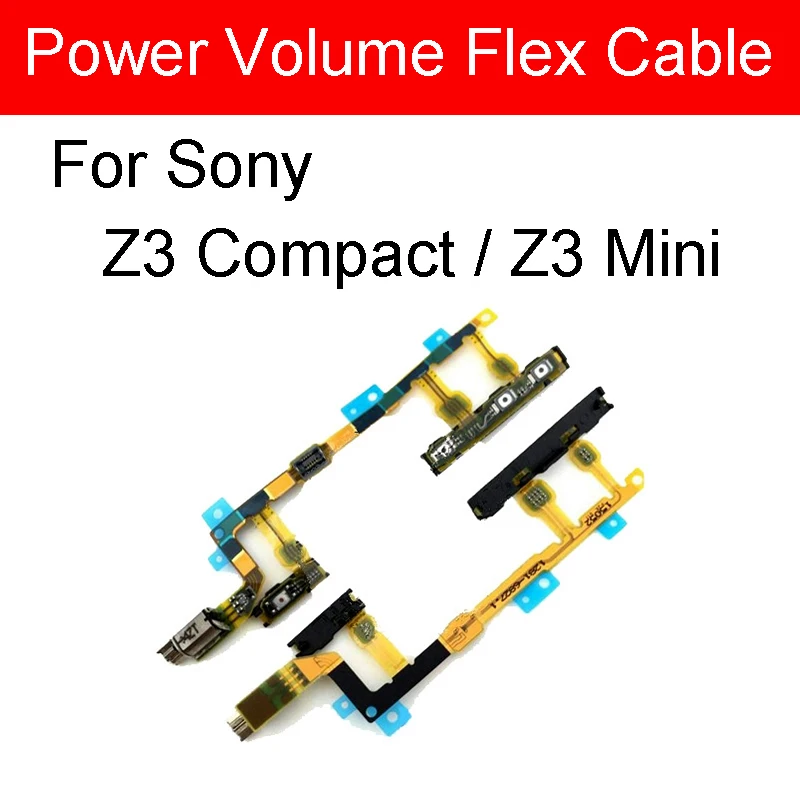Гибкий кабель для включения/выключения питания Sony Xperia z3 compact mini M55W D5803 D5833 сменный