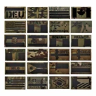 Национальный флаг ИК нашивка нарукавная нашивка Аппликация Украшение Великобритании Россия Германия Франция Италия военные тактические Светоотражающие нашивки