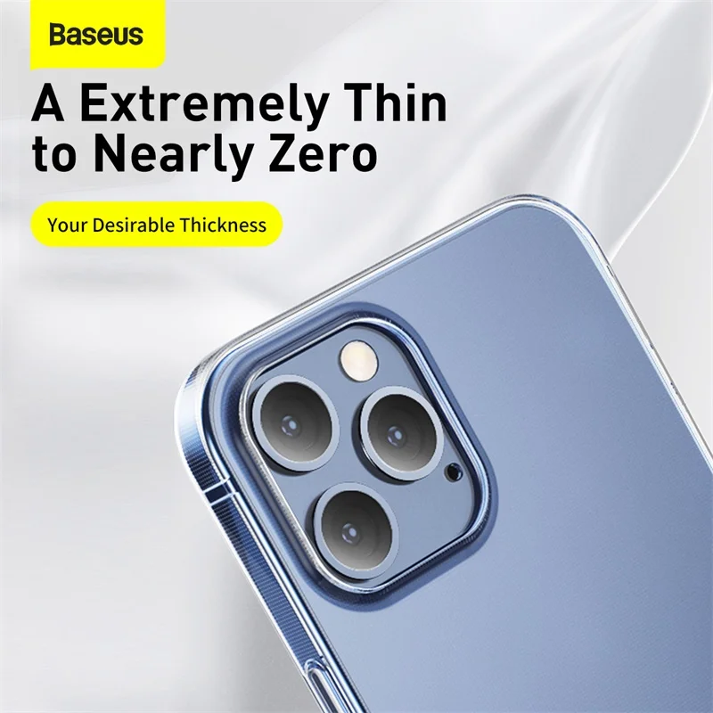 Прозрачный чехол Baseus для телефона iPhone 12 11 Pro Xs Max X Xr прозрачный мягкий из ТПУ