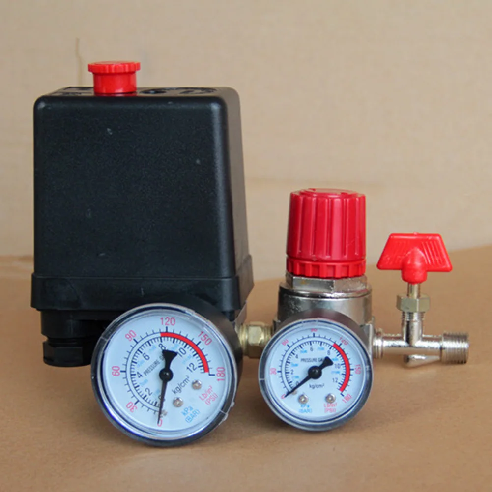 90-120PSI воздушный компрессор универсальный регулятор откачивающий насос практичный переключатель давления фитинги 4 порта с датчиками безопасности