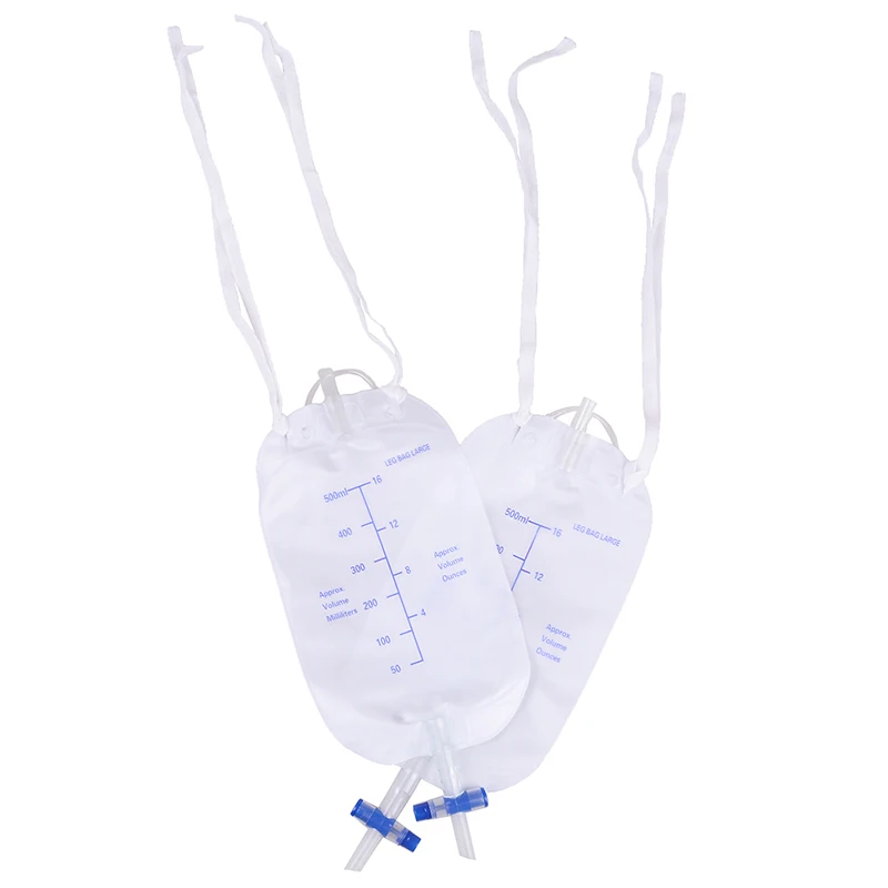 

Reusable Male Urinal Bag Silicone Urine Funnel Pee Holder Collector with Catheter For Old Men Urine Bag