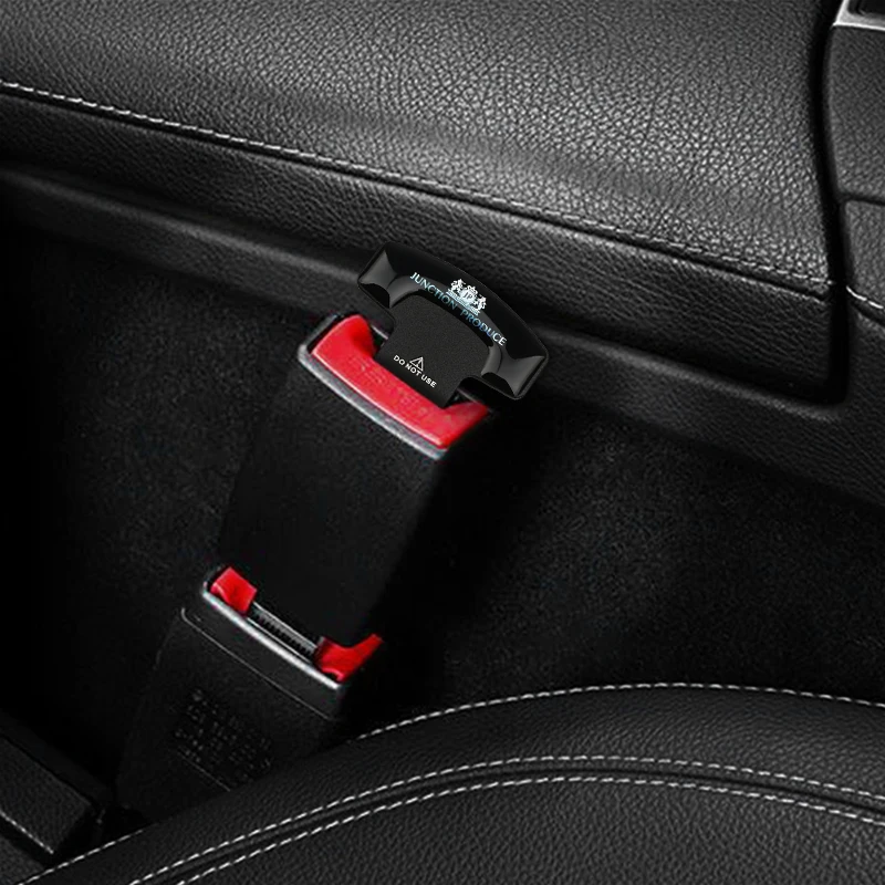 

1/2Pcs Car styling JP Junction Produce Emblem Safety Belt Buckles Seat Safty Belt Alarm Canceler Stopper for Nissan Honda Toyota