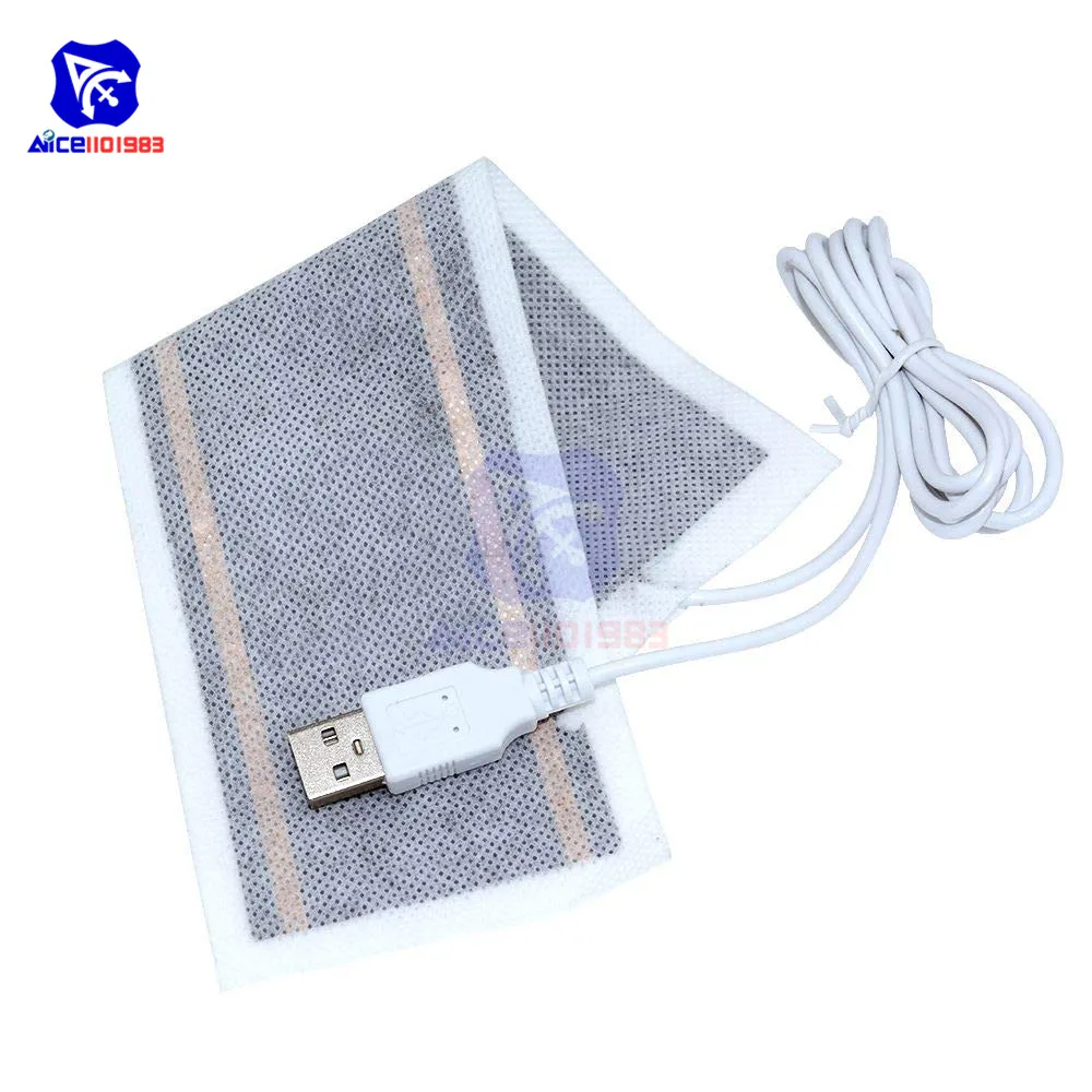 

5 В USB нагревательный элемент, пленка, нагреватель, мягкая Сгибаемая грелка, 6*20 см для сушки обуви, товары для здоровья, электрический обогреватель, ремень