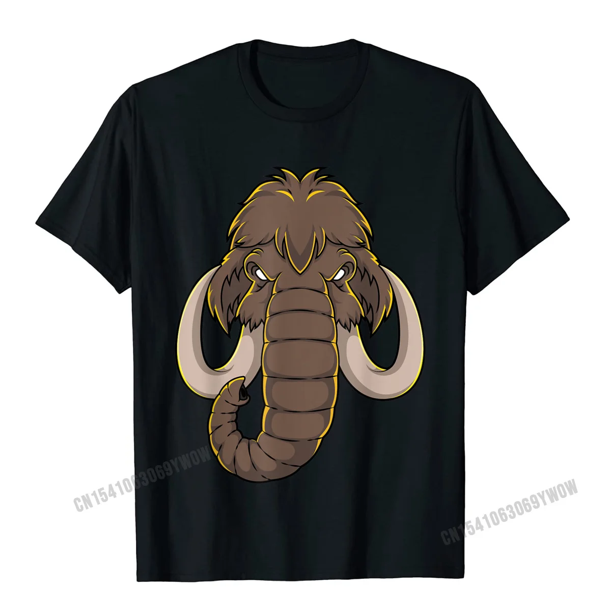 Woolly Mammoth Shirt Extinct Prehistoric Animal Lover T-Shirt Camisas Men Top T-Shirts Oversized Tops Tees Cotton Mens Normal