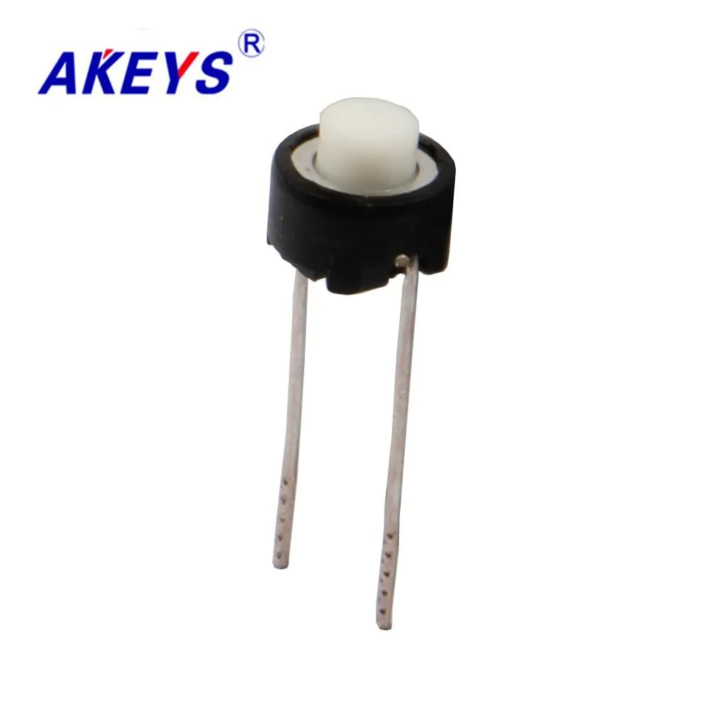 10 шт. TS D026 6*6 Круглый сенсорный выключатель Средний 2 pin DIP Тип такт