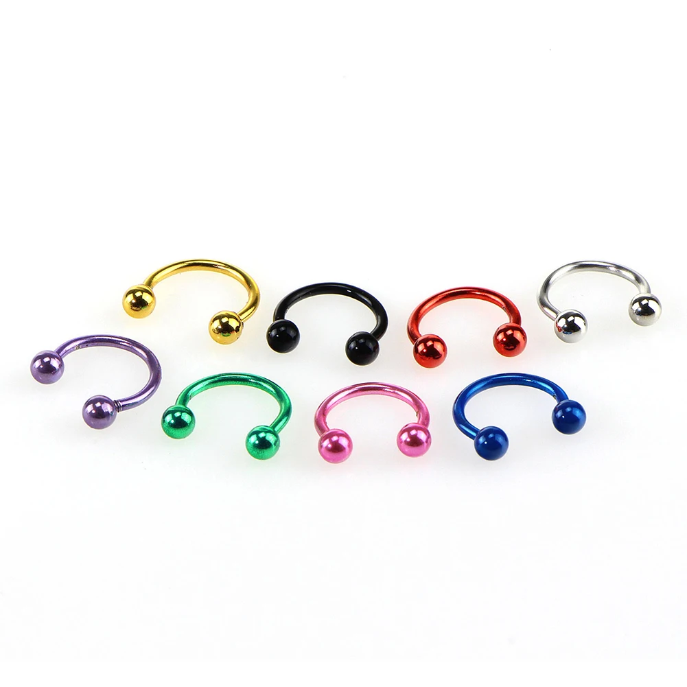 1 шт. пирсинг ушей из нержавеющей стали кольца для носа спирали носовой
