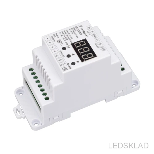 027126 Декодер SMART K23 DMX512 DIN (12 24V 3x6A) (ARL IP20 Пластик 5 лет) 1шт. Arlight|Новизна освещения| |