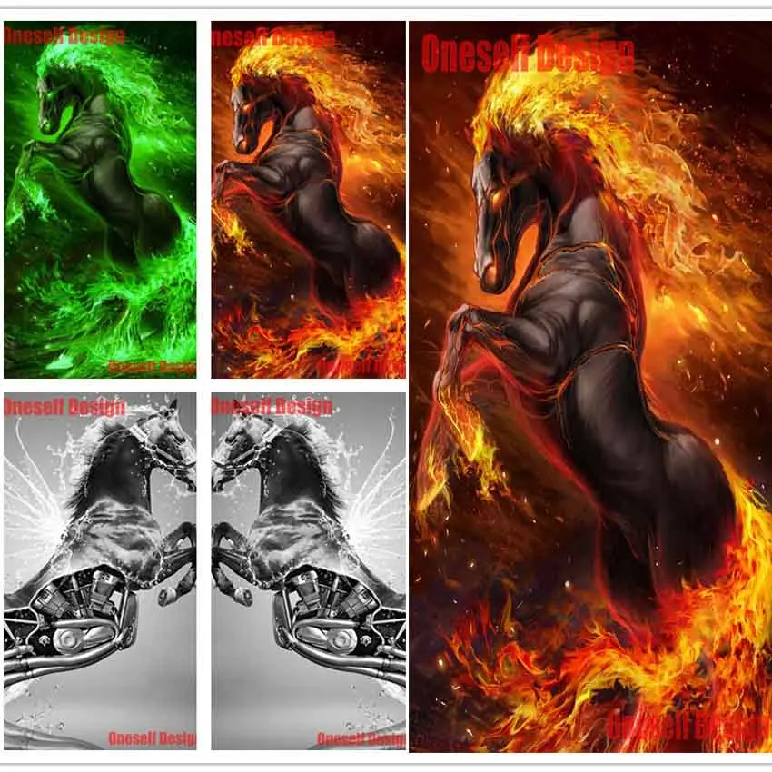 5d алмазная картина полностью квадратная лошадь diy Алмазная вышивка полный набор