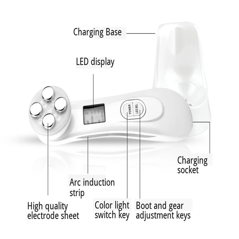 Радиочастотное устройство для красоты микропоток EMS СВЕТОДИОДНЫЙ Прибор ухода