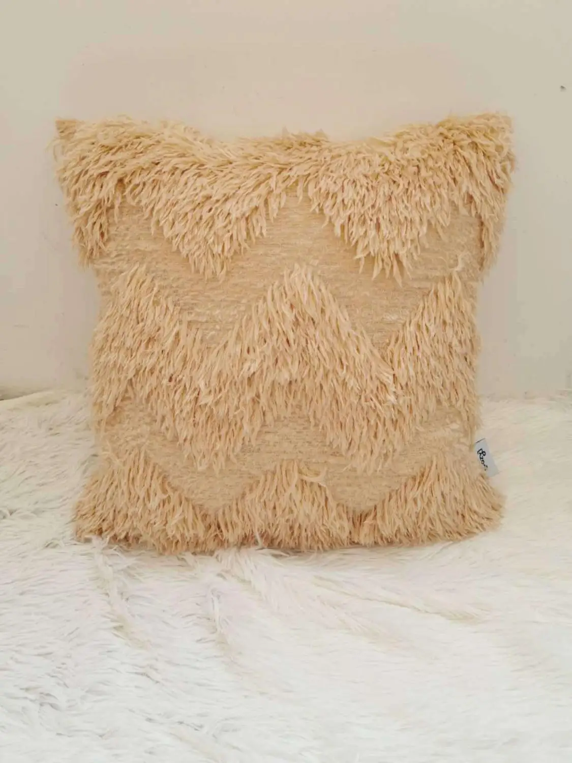 45*45 см плюшевый чехол для подушки перо Бархатная подушка с кисточками автомобиля