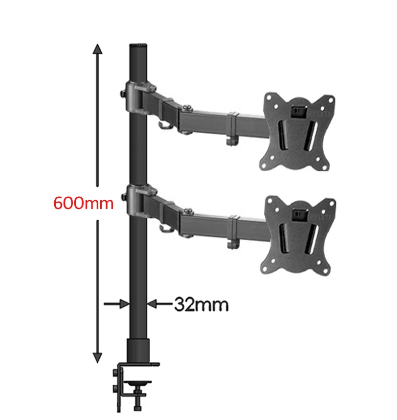 

Настольная подставка для монитора, 10-27 дюймов, с поворотом на 360 градусов