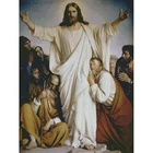 DIY алмазная живопись Иисус мозаичная картина, выполненная в технике алмазной вышивки религиозных полный круглые стразы изображение домашний декор материалы для рукоделия подарки