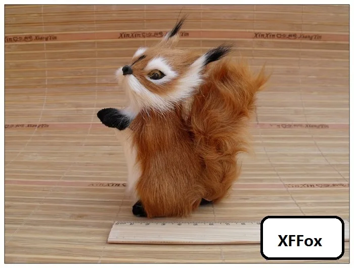 

Милая имитация искусственного полиэтилена и меха реальная жизнь белка кукла подарок 12x6x13 см xf2254