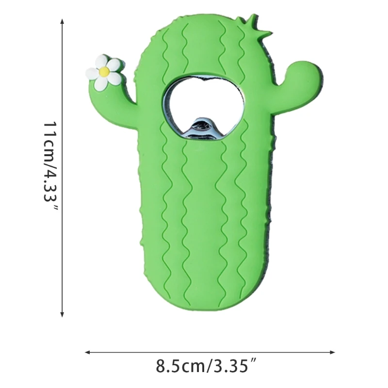 Магнитная силиконовая металлическая открывалка для бутылок в холодильнике
