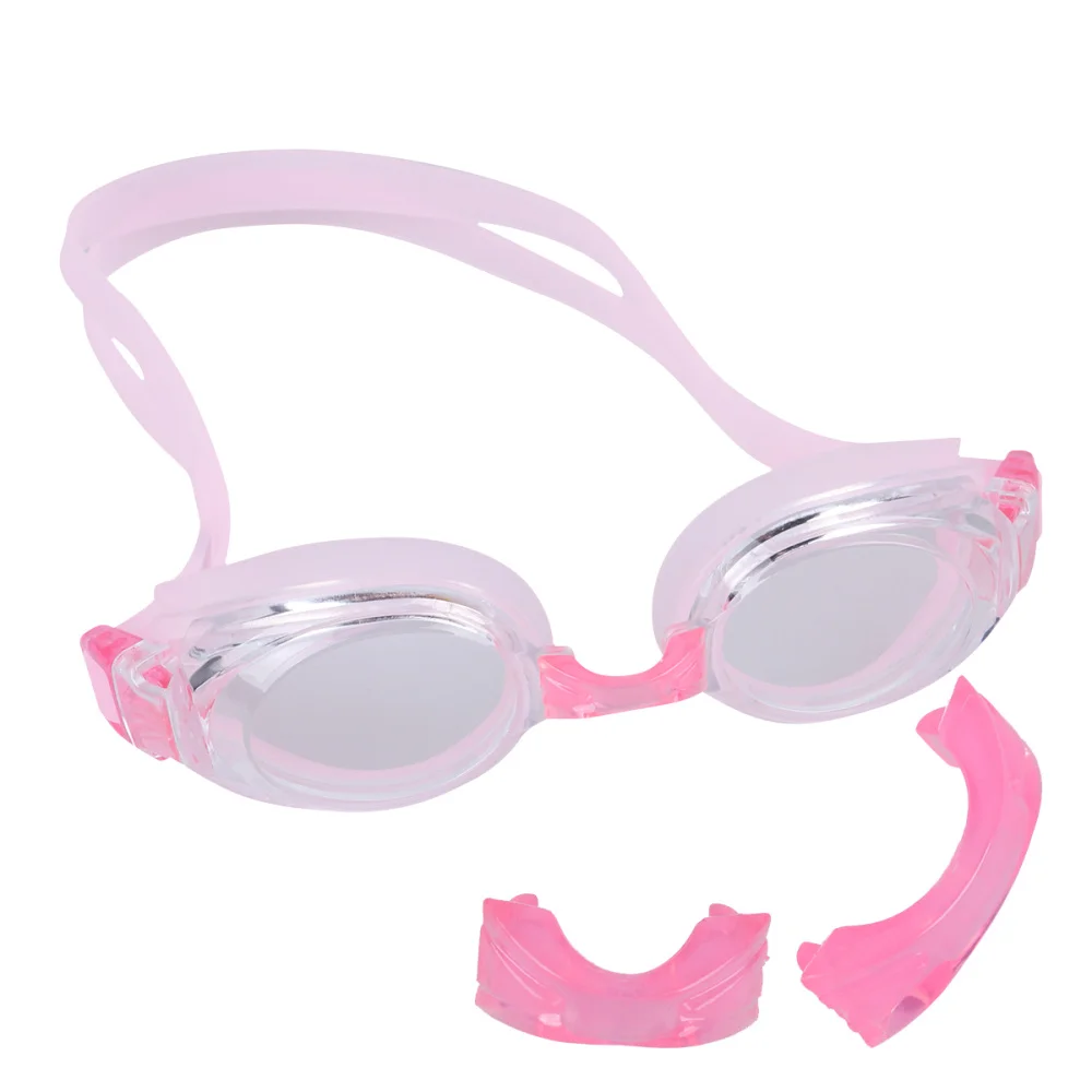 

UV Block Swimming Goggles Anti-fog Adjustable Swimming Glasses Beach Pool Accessories Silicone Eyewear for Adults (Black)