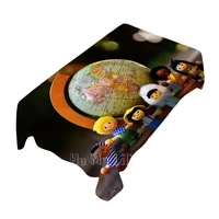 Cute Toy Ornaments Design Tablecloth For Picnic Kitchen Dinner Table Decor