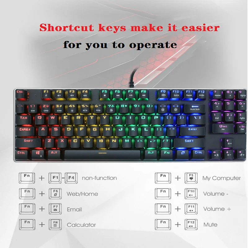 Version Gaming оригинальная механическая клавиатура с защитой от привидения