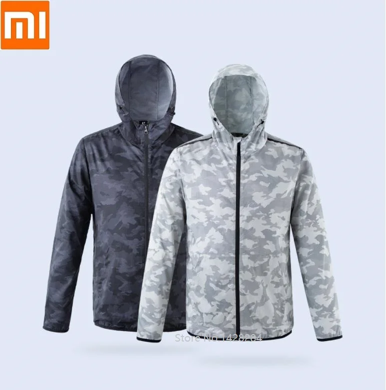 Xiaomi Новинка ULEEMARK Мужская трендовая камуфляжная быстросохнущая куртка светоотражающая печать YKK молния Повседневная Свободная Толстовка Новинка