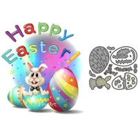 new cutting dies for 2021 happy easter bunny eggs metal cutting dies and stamps stencil scrapbooking embossing album decoration