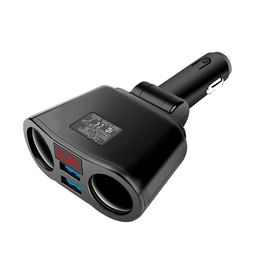 3.1A USB Car Charger Cigarette Lighter Socket Splitter Plug LED Car-Charger Adapter 90W Detection For Phone MP3 DVR Hot | Автомобили и