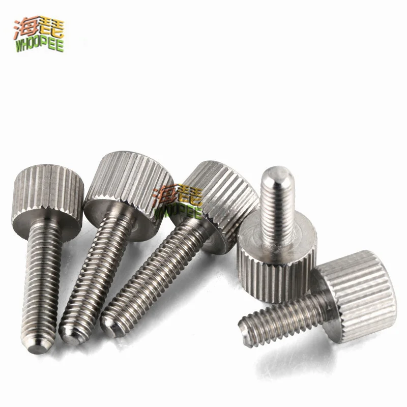 Винты с накатанной головкой из нержавеющей стали 2/5 шт. M2 M2.5 M3 M4 M5 M6 304 |