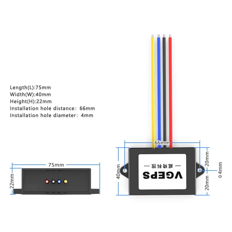 DC-DC изолированный от 24 В до 12 понижающий модуль питания 15-40 автомобильный
