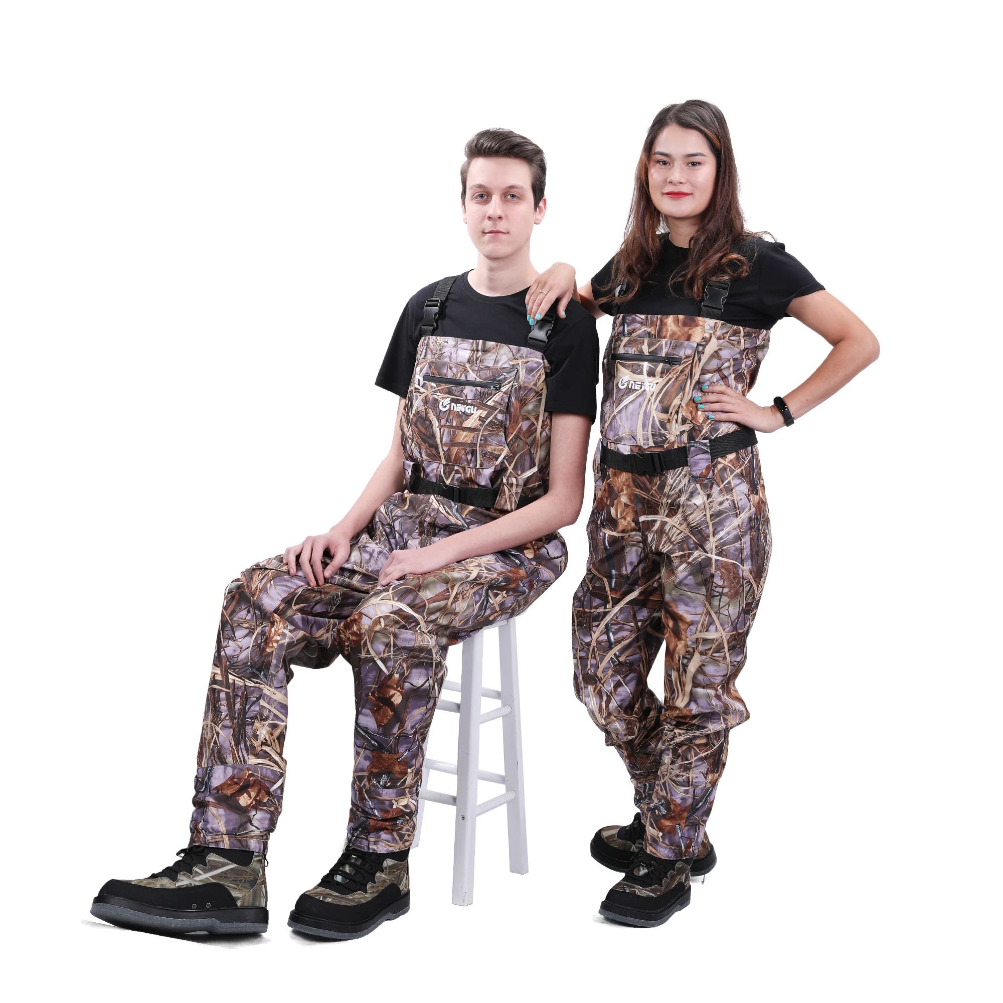 NeyGu camo Quick-Drain водонепроницаемый рыболовный wader с 4 мм неопрена чулок ноги для прогулок в потоп, дождливую и снежную погоду