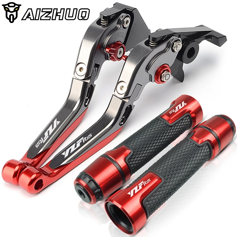 

Brake Clutch Levers Motorcycle Accessories Grips Handle Grips Brake Clutch Levers For YAMAHA YZF R125 YZFR125 R 125 Brake Levers