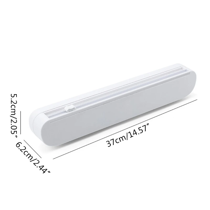 

Настенная прозрачная пленка M17D, острый ползунковый резак с присоской, пластиковый многоразовый дозатор для пищевой пленки, коробка-держате...