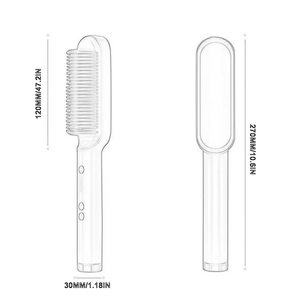 

Straight Curly Hair Comb With 5 Levels Adjustment Tourmaline Ceramics Multifunctional Brush Hair Comb For Girls