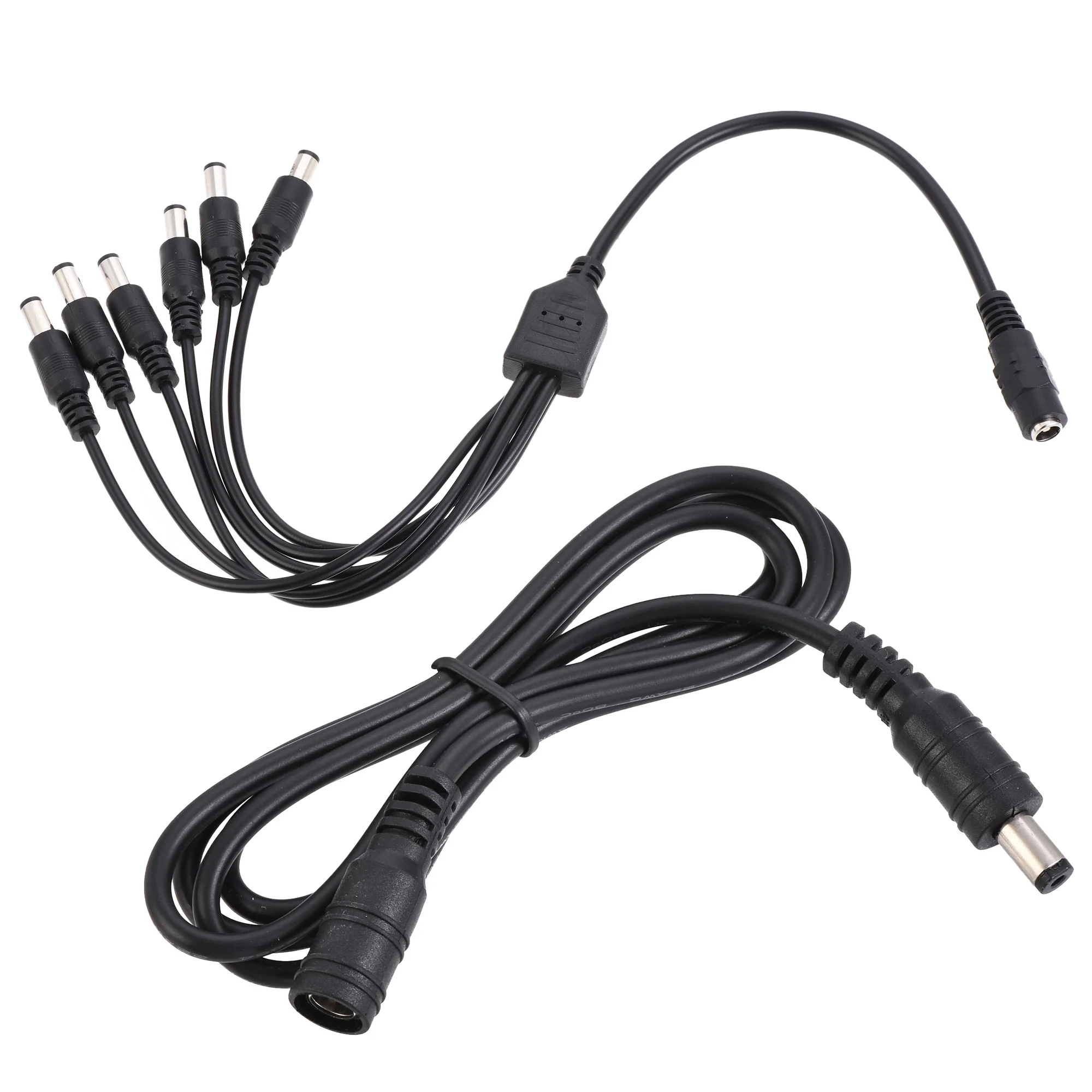 

Uxcell DC Cable 5.5mmx2.1mm with Splitter 1 to 6 for CCTV Camera LED Light 2 Set