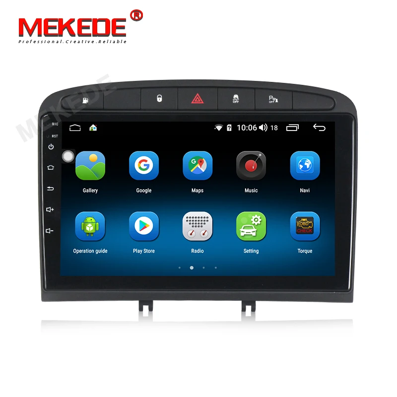 MEKEDE 9853 4G LTE Android 9 4 Гб 64 ГБ Автомобильный мультимедийный плеер для peugeot 408 для peugeot 308 308SW аудио Радио стерео головное устройство