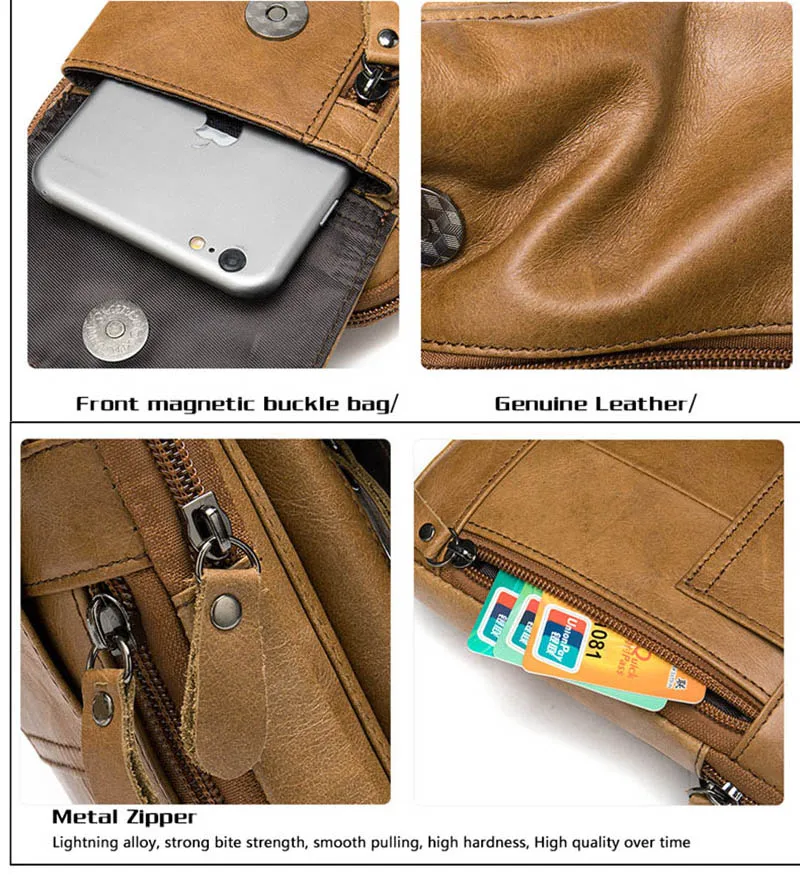 Мужские поясные сумки из натуральной кожи поясная сумка 6 5 дюймов для телефона