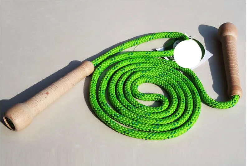 

Logs Anti-Slip Students Jump Rope Primary School Wood Kindergarten Sports Children Game Adjustable Length /30