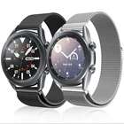 Ремешок из нержавеющей стали для Samsung Galaxy watch active 2, браслет с магнитной петлей для Galaxy watch 3, 45 мм, 41 мм, 46 мм, 20 мм, 22 мм